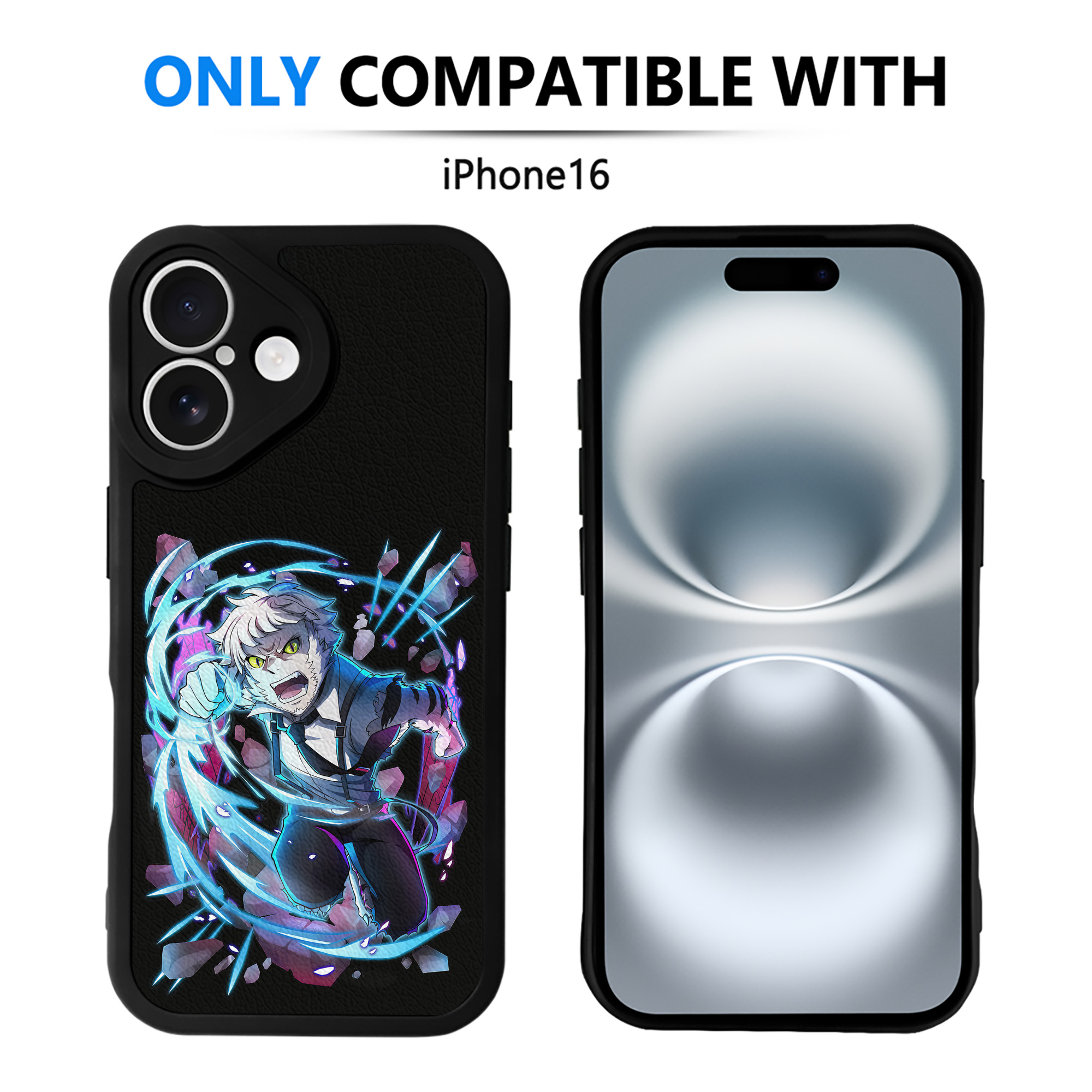 （画像用） 文豪ストレイドッグス Bungo Stray Dogs 【iPhone 16シリーズ対応】シリコンスマホケース（レザー調） 材質：シリコン